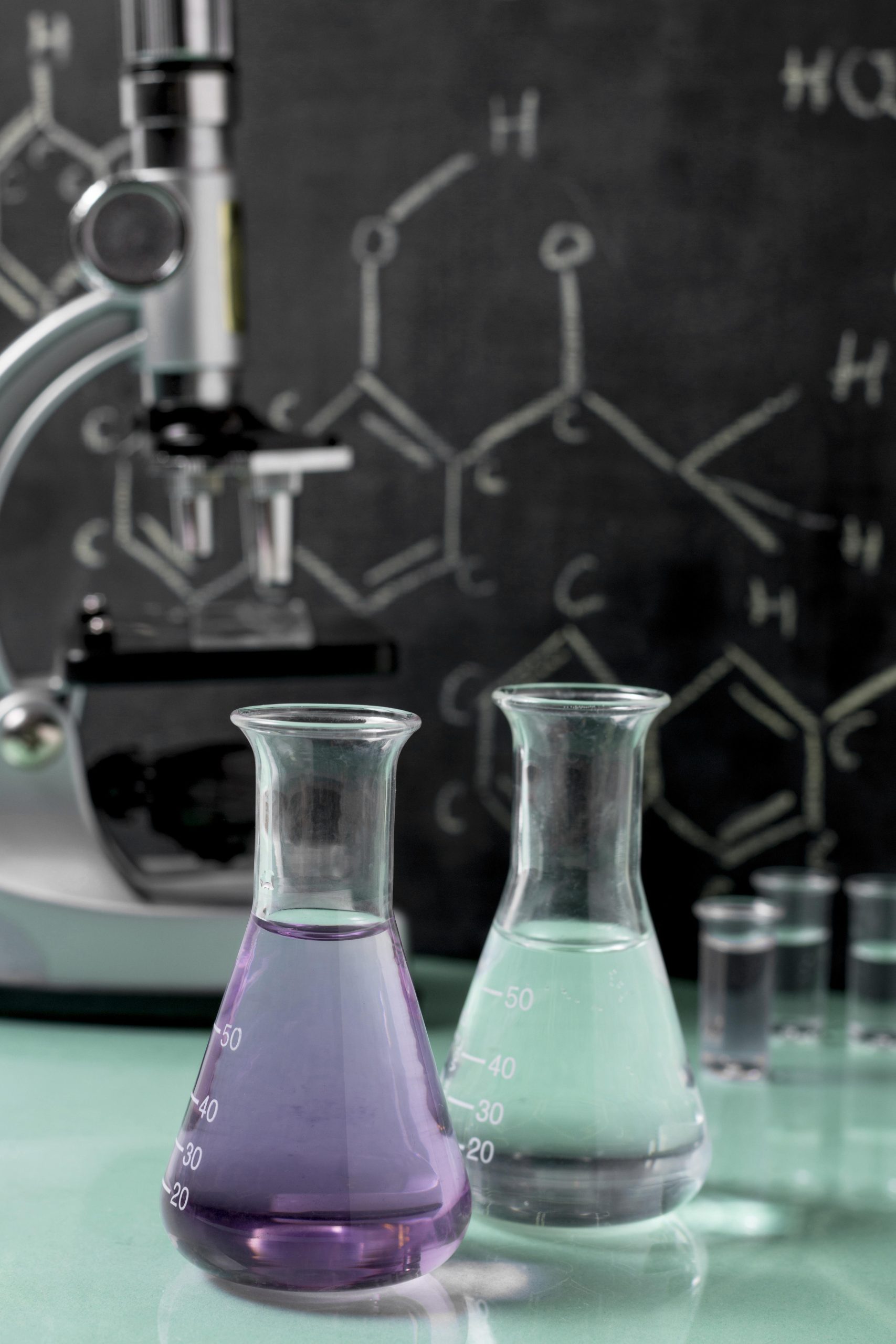 front-view-flask-science-concept